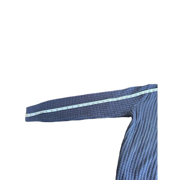 Arturo Calle Sweater Men's Blue Cross Neck Preppy Cable Knit Sweater  Small - Picture 9 of 10